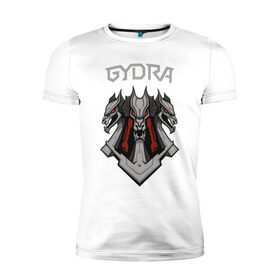 Мужская футболка премиум с принтом Gydra в Петрозаводске, 92% хлопок, 8% лайкра | приталенный силуэт, круглый вырез ворота, длина до линии бедра, короткий рукав | bes | neurofunk | neuropunk | tamrecords