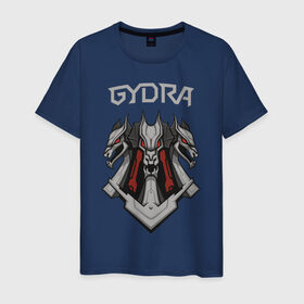 Мужская футболка хлопок с принтом Gydra в Петрозаводске, 100% хлопок | прямой крой, круглый вырез горловины, длина до линии бедер, слегка спущенное плечо. | bes | neurofunk | neuropunk | tamrecords
