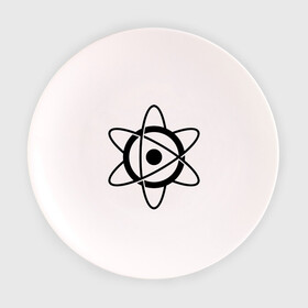 Тарелка 3D с принтом Символ атома в Петрозаводске, фарфор | диаметр - 210 мм
диаметр для нанесения принта - 120 мм | Тематика изображения на принте: tomorrowland | атом | земля будущего | символ атома