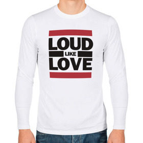 Мужской лонгслив хлопок с принтом Loud like Love в Петрозаводске, 100% хлопок |  | Тематика изображения на принте: loud like love placebo плэйсебо