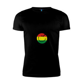 Мужская футболка премиум с принтом Jamaica в Петрозаводске, 92% хлопок, 8% лайкра | приталенный силуэт, круглый вырез ворота, длина до линии бедра, короткий рукав | bob marley | jamaica | no problem | reggae | растаман | регги