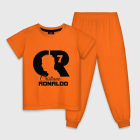 Детская пижама хлопок с принтом Ronaldo в Петрозаводске, 100% хлопок |  брюки и футболка прямого кроя, без карманов, на брюках мягкая резинка на поясе и по низу штанин
 | cristiano | real madrid | ronaldo | кристиано роналдо | криштиану | криштиану роналду | реал мадрид | роналду | рональдо | спорт | футбол