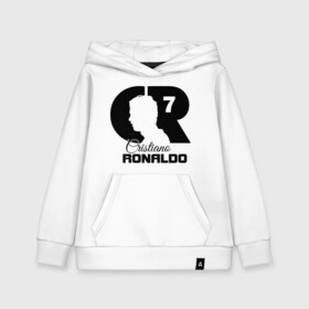 Детская толстовка хлопок с принтом Ronaldo в Петрозаводске, 100% хлопок | Круглый горловой вырез, эластичные манжеты, пояс, капюшен | cristiano | real madrid | ronaldo | кристиано роналдо | криштиану | криштиану роналду | реал мадрид | роналду | рональдо | спорт | футбол