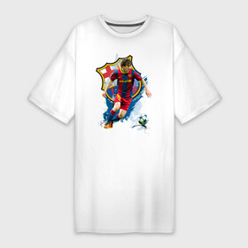 Платье-футболка хлопок с принтом Messi в Петрозаводске,  |  | месси