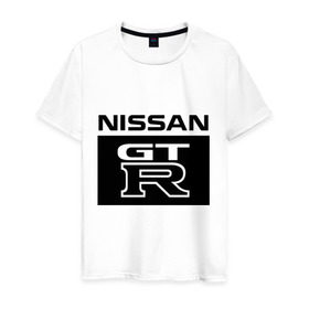 Мужская футболка хлопок с принтом Nissan gtr в Петрозаводске, 100% хлопок | прямой крой, круглый вырез горловины, длина до линии бедер, слегка спущенное плечо. | gtr | nissan | авто | гтр | нисан