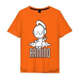 Мужская футболка хлопок Oversize с принтом Armind в Петрозаводске, 100% хлопок | свободный крой, круглый ворот, “спинка” длиннее передней части | armin van buuren | armind | asot | trance