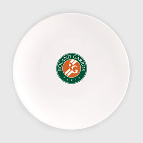 Тарелка с принтом Roland Garros в Петрозаводске, фарфор | диаметр - 210 мм
диаметр для нанесения принта - 120 мм | paristennis | roland garros