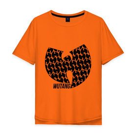 Мужская футболка хлопок Oversize с принтом Wu tang clan в Петрозаводске, 100% хлопок | свободный крой, круглый ворот, “спинка” длиннее передней части | clan | hip hop | rza | wu tang | wutang | ву танг | вутанг | рэп