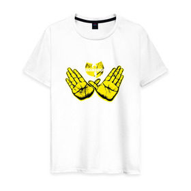 Мужская футболка хлопок с принтом Wu tang clan в Петрозаводске, 100% хлопок | прямой крой, круглый вырез горловины, длина до линии бедер, слегка спущенное плечо. | clan | hip hop | rza | wu tang | wutang | ву танг | вутанг | рэп