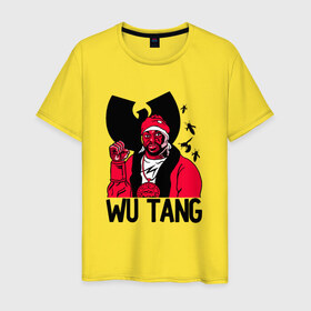 Мужская футболка хлопок с принтом Wu tang clan в Петрозаводске, 100% хлопок | прямой крой, круглый вырез горловины, длина до линии бедер, слегка спущенное плечо. | clan | hip hop | rza | wu tang | wutang | ву танг | вутанг | рэп