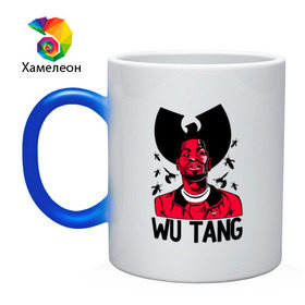 Кружка хамелеон с принтом Wu tang clan в Петрозаводске, керамика | меняет цвет при нагревании, емкость 330 мл | clan | hip hop | rza | wu tang | wutang | ву танг | вутанг | рэп