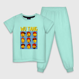Детская пижама хлопок с принтом Wu tang clan в Петрозаводске, 100% хлопок |  брюки и футболка прямого кроя, без карманов, на брюках мягкая резинка на поясе и по низу штанин
 | clan | hip hop | rza | wu tang | wutang | ву танг | вутанг | рэп