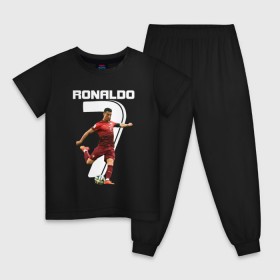 Детская пижама хлопок с принтом Ronaldo в Петрозаводске, 100% хлопок |  брюки и футболка прямого кроя, без карманов, на брюках мягкая резинка на поясе и по низу штанин
 | роналдо