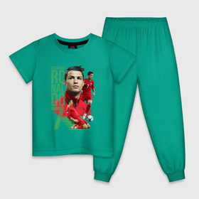 Детская пижама хлопок с принтом Ronaldo в Петрозаводске, 100% хлопок |  брюки и футболка прямого кроя, без карманов, на брюках мягкая резинка на поясе и по низу штанин
 | роналдо