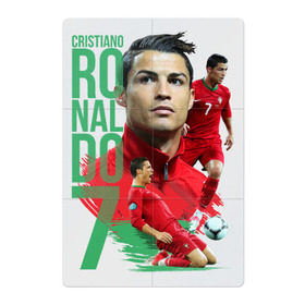 Магнитный плакат 2Х3 с принтом Ronaldo в Петрозаводске, Полимерный материал с магнитным слоем | 6 деталей размером 9*9 см | Тематика изображения на принте: роналдо