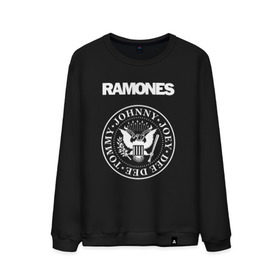 Мужской свитшот хлопок с принтом Ramones в Петрозаводске, 100% хлопок |  | Тематика изображения на принте: joey ramone | punk | ramones | панк | рамонес