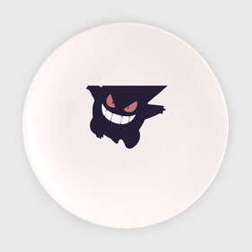 Тарелка с принтом Trickster в Петрозаводске, фарфор | диаметр - 210 мм
диаметр для нанесения принта - 120 мм | trickster трикстер покемон pokemon