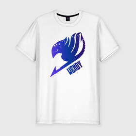Мужская футболка премиум с принтом Венди в Петрозаводске, 92% хлопок, 8% лайкра | приталенный силуэт, круглый вырез ворота, длина до линии бедра, короткий рукав | fairytail | венди | лого | хвост феи | эмблема