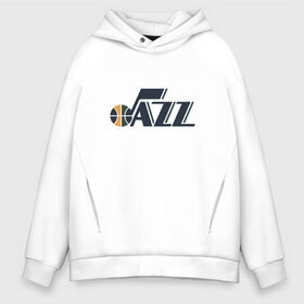 Мужское худи Oversize хлопок с принтом NBA Utah Jazz в Петрозаводске, френч-терри — 70% хлопок, 30% полиэстер. Мягкий теплый начес внутри —100% хлопок | боковые карманы, эластичные манжеты и нижняя кромка, капюшон на магнитной кнопке | Тематика изображения на принте: jazz | nba | utah | баскетбол | джазз | нба | юта