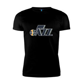 Мужская футболка премиум с принтом NBA Utah Jazz в Петрозаводске, 92% хлопок, 8% лайкра | приталенный силуэт, круглый вырез ворота, длина до линии бедра, короткий рукав | Тематика изображения на принте: jazz | nba | utah | баскетбол | джазз | нба | юта