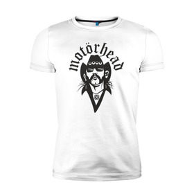 Мужская футболка премиум с принтом Motorhead в Петрозаводске, 92% хлопок, 8% лайкра | приталенный силуэт, круглый вырез ворота, длина до линии бедра, короткий рукав | Тематика изображения на принте: моторхед