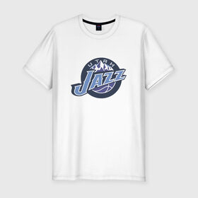 Мужская футболка премиум с принтом NBA Utah Jazz в Петрозаводске, 92% хлопок, 8% лайкра | приталенный силуэт, круглый вырез ворота, длина до линии бедра, короткий рукав | jazz | nba | nba utah jazz basketballбаскетбол | utah | нба | спорт