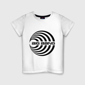 Детская футболка хлопок с принтом Big bang в Петрозаводске, 100% хлопок | круглый вырез горловины, полуприлегающий силуэт, длина до линии бедер | big bang | g dragon | k pop | биг бенг | кей поп | корея