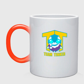 Кружка хамелеон с принтом Team Tinker в Петрозаводске, керамика | меняет цвет при нагревании, емкость 330 мл | dota | dota 2 | logo | team tinker | дота | лого