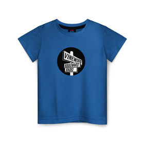 Детская футболка хлопок с принтом Vinewood Boulevard Radio в Петрозаводске, 100% хлопок | круглый вырез горловины, полуприлегающий силуэт, длина до линии бедер | gtav | radio | vbr | радио в grand theft auto: 5grandtheftauto