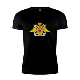 Мужская футболка премиум с принтом Военно-морской Флот в Петрозаводске, 92% хлопок, 8% лайкра | приталенный силуэт, круглый вырез ворота, длина до линии бедра, короткий рукав | армия | военно морской флот | военный | войска | вооруженные | силы | служба | эмблема