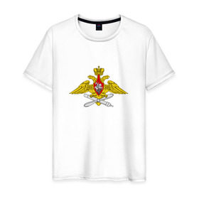 Мужская футболка хлопок с принтом Военно-воздушные силы в Петрозаводске, 100% хлопок | прямой крой, круглый вырез горловины, длина до линии бедер, слегка спущенное плечо. | 