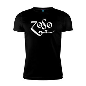 Мужская футболка премиум с принтом Led Zeppelin в Петрозаводске, 92% хлопок, 8% лайкра | приталенный силуэт, круглый вырез ворота, длина до линии бедра, короткий рукав | led zeppelin music лэд зепплин