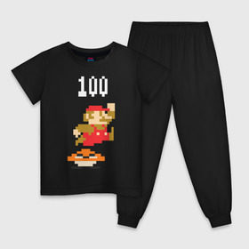 Детская пижама хлопок с принтом Mario в Петрозаводске, 100% хлопок |  брюки и футболка прямого кроя, без карманов, на брюках мягкая резинка на поясе и по низу штанин
 | nintendo | марио | нинтендо