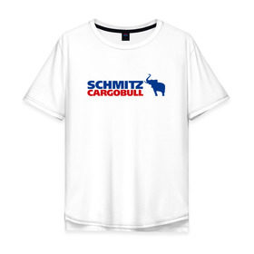 Мужская футболка хлопок Oversize с принтом Schmitz в Петрозаводске, 100% хлопок | свободный крой, круглый ворот, “спинка” длиннее передней части | 