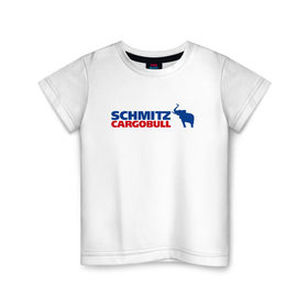 Детская футболка хлопок с принтом Schmitz в Петрозаводске, 100% хлопок | круглый вырез горловины, полуприлегающий силуэт, длина до линии бедер | 
