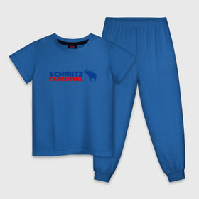 Детская пижама хлопок с принтом Schmitz в Петрозаводске, 100% хлопок |  брюки и футболка прямого кроя, без карманов, на брюках мягкая резинка на поясе и по низу штанин
 | 