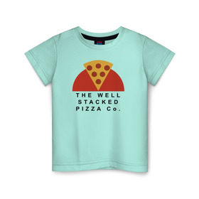 Детская футболка хлопок с принтом The Well Stacked Pizza в Петрозаводске, 100% хлопок | круглый вырез горловины, полуприлегающий силуэт, длина до линии бедер | grandtheftauto | lossantos | pizza | sanandreas | забегаловки в grand theft auto: san andreasgta