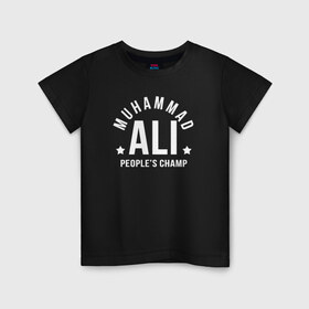 Детская футболка хлопок с принтом ALI ZairE в Петрозаводске, 100% хлопок | круглый вырез горловины, полуприлегающий силуэт, длина до линии бедер | ali | boxing | muhammad ali | али | бокс | мухамед али | спорт