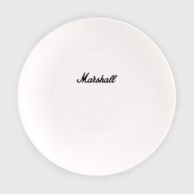 Тарелка с принтом Marshall logo в Петрозаводске, фарфор | диаметр - 210 мм
диаметр для нанесения принта - 120 мм | guitars | marshall | music | гитары | музыка