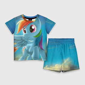 Детский костюм с шортами 3D с принтом My littlle pony в Петрозаводске,  |  | littlle | littlle pony | pony | пони