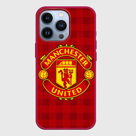 Чехол для iPhone 13 Pro с принтом Manchester united в Петрозаводске,  |  | Тематика изображения на принте: manchester united | манчестер юнайтед | спорт | фк | футбол