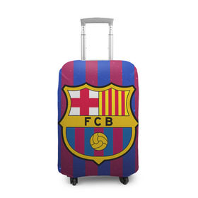 Чехол для чемодана 3D с принтом Барселона в Петрозаводске, 86% полиэфир, 14% спандекс | двустороннее нанесение принта, прорези для ручек и колес | barcelona | барса | барселона | спорт | фк | футбол