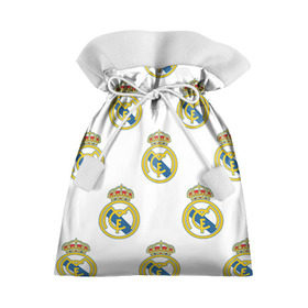Подарочный 3D мешок с принтом Real Madrid в Петрозаводске, 100% полиэстер | Размер: 29*39 см | Тематика изображения на принте: real madrid | реал мадрид | спорт | фк | футбол