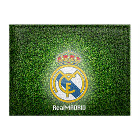 Обложка для студенческого билета с принтом Real Madrid в Петрозаводске, натуральная кожа | Размер: 11*8 см; Печать на всей внешней стороне | Тематика изображения на принте: real madrid | реал мадрид | спорт | фк | футбол