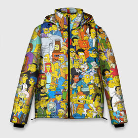 Мужская зимняя куртка 3D с принтом Симпсоны в Петрозаводске, верх — 100% полиэстер; подкладка — 100% полиэстер; утеплитель — 100% полиэстер | длина ниже бедра, свободный силуэт Оверсайз. Есть воротник-стойка, отстегивающийся капюшон и ветрозащитная планка. 

Боковые карманы с листочкой на кнопках и внутренний карман на молнии. | гомер