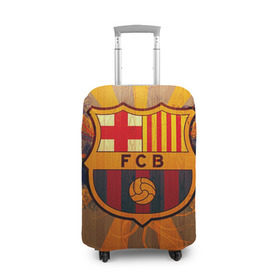 Чехол для чемодана 3D с принтом Barcelona в Петрозаводске, 86% полиэфир, 14% спандекс | двустороннее нанесение принта, прорези для ручек и колес | barcelona | барса | барселона | спорт | футбол