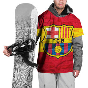 Накидка на куртку 3D с принтом Barcelona в Петрозаводске, 100% полиэстер |  | barcelona | барса | барселона | спорт | футбол