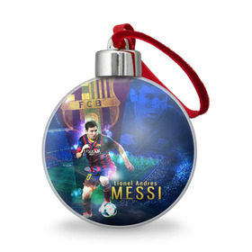 Ёлочный шар с принтом Messi в Петрозаводске, Пластик | Диаметр: 77 мм | месси