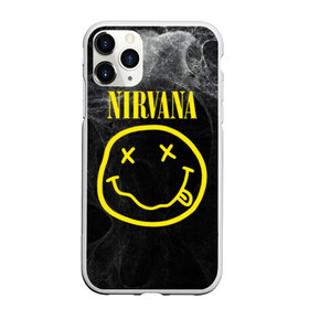 Чехол для iPhone 11 Pro матовый с принтом Nirvana в Петрозаводске, Силикон |  | Тематика изображения на принте: cobain | curt | nirvana | rock | smile | кобейн | курт | рок | смайл