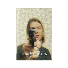 Обложка для паспорта матовая кожа с принтом Nirvana в Петрозаводске, натуральная матовая кожа | размер 19,3 х 13,7 см; прозрачные пластиковые крепления | Тематика изображения на принте: cobain | curt | nirvana | rock | кобейн | курт | рок